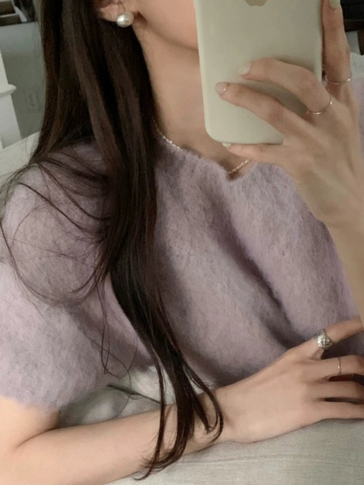 サマーモヘアタッチTシャツ