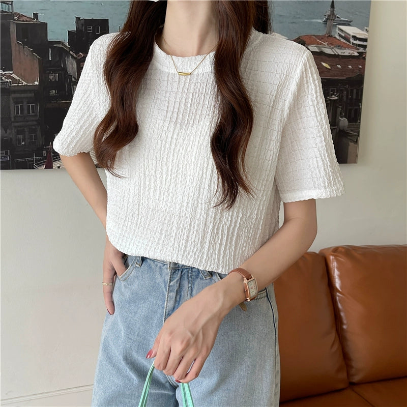 エアリーテクスチャーワッフルTシャツ