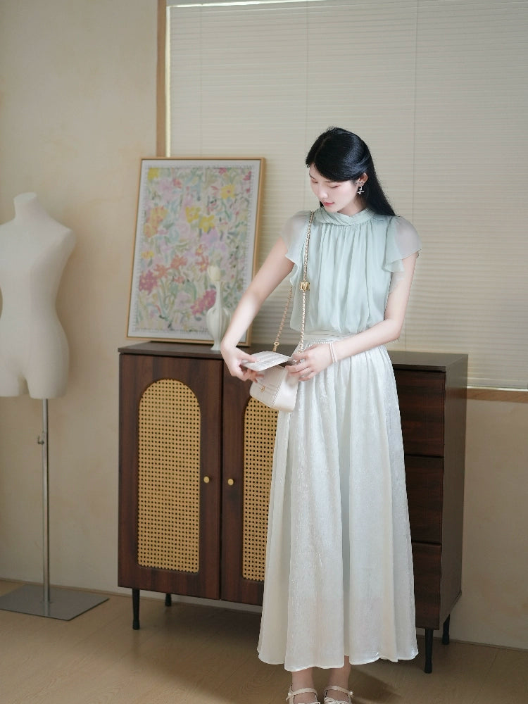 シフォンプリーツセットアップ