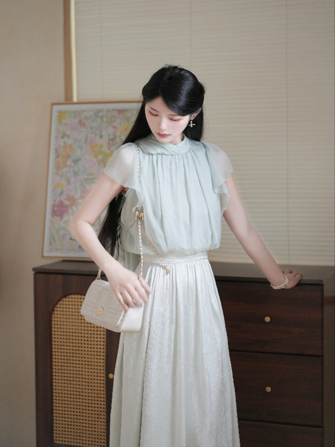 シフォンプリーツセットアップ