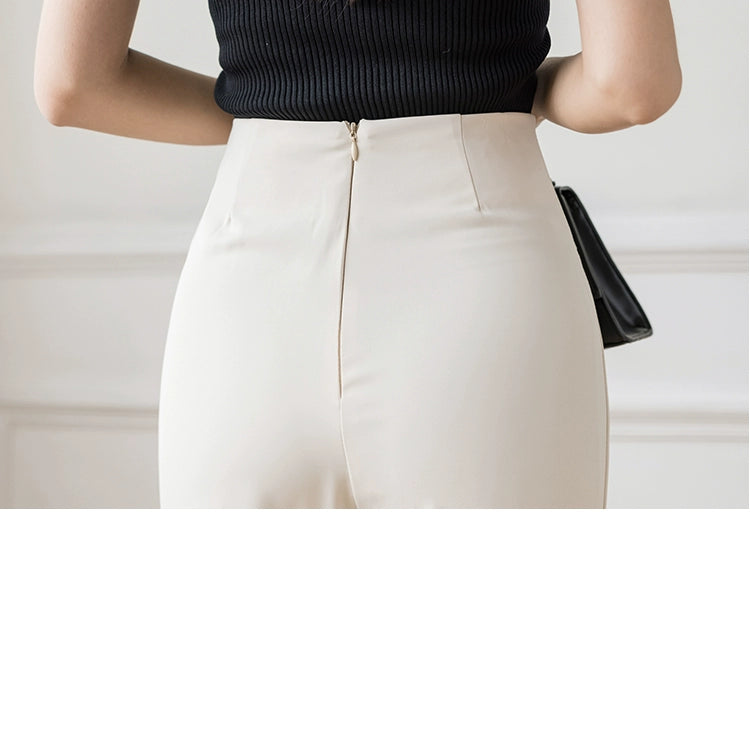 ターンアップスリムフレアパンツ